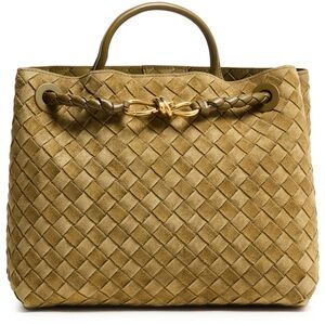 New Bottega Veneta Andiamo Medium Suede Leather Tote